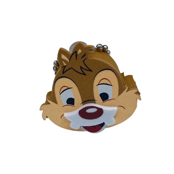 Disney Parks "Park Life" 3D Foam Keychain Beaded Chain - Dale - Picture 1 of 2
